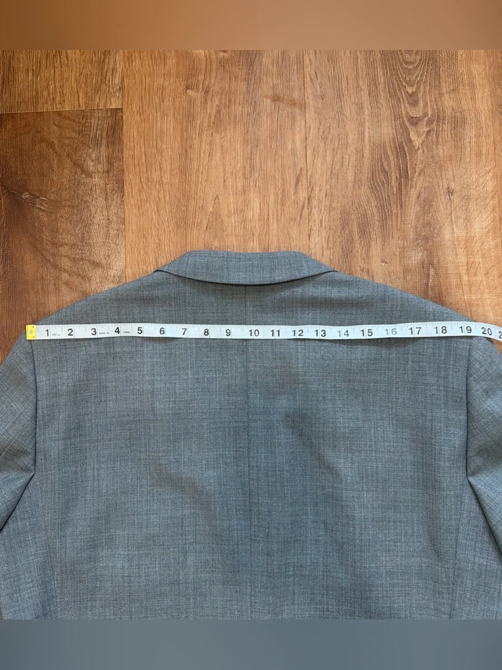 Voyager by J. Crew 44L Thompson Blazer Wool Heather Gray Sport Coat Jacket Flaw
